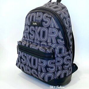 MICHAEL KORS Mens Kent Graphic Logo Backpack Bag in Black